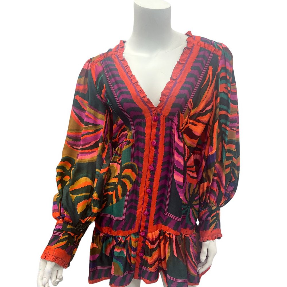 NWT FARM RIO
Embellished printed crepe mini dress size S